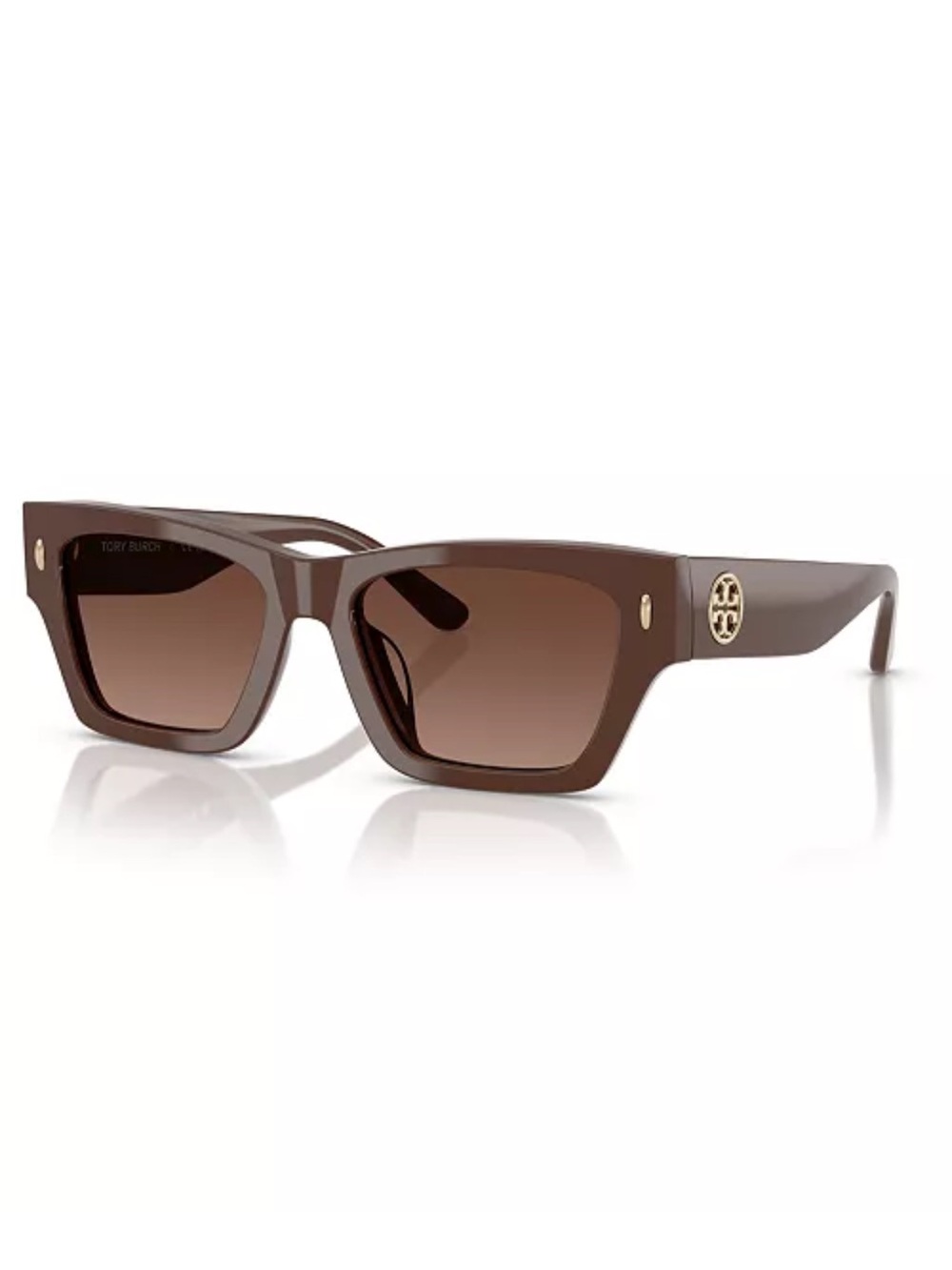 NWOT Tory Burch Miller Geometric Sunglasses brown gradient polarized. In stores.